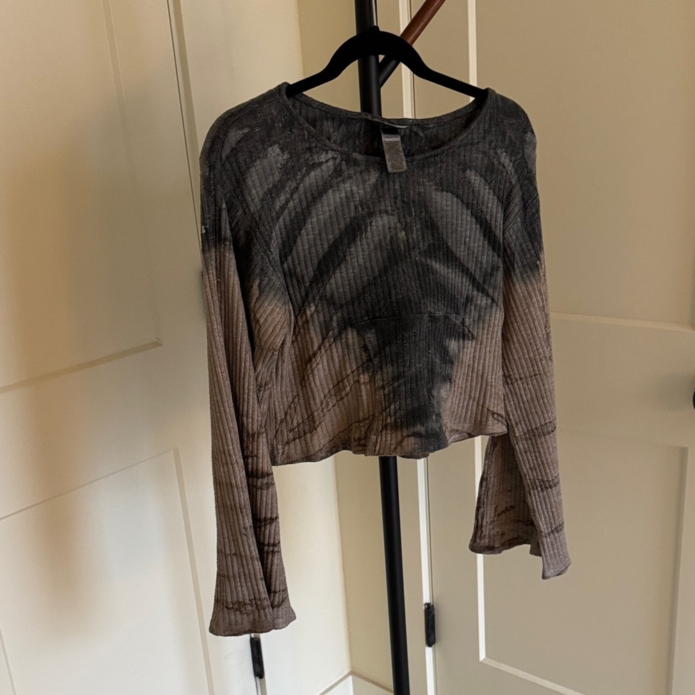 Hard Tail Forever Tie Dye Cropped Long Sleeve — Size M